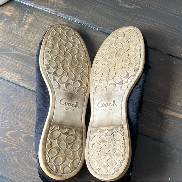 Coach Loafers Size 6 Women’s Logo Black Slip-on Casual - Picture 8 of 10